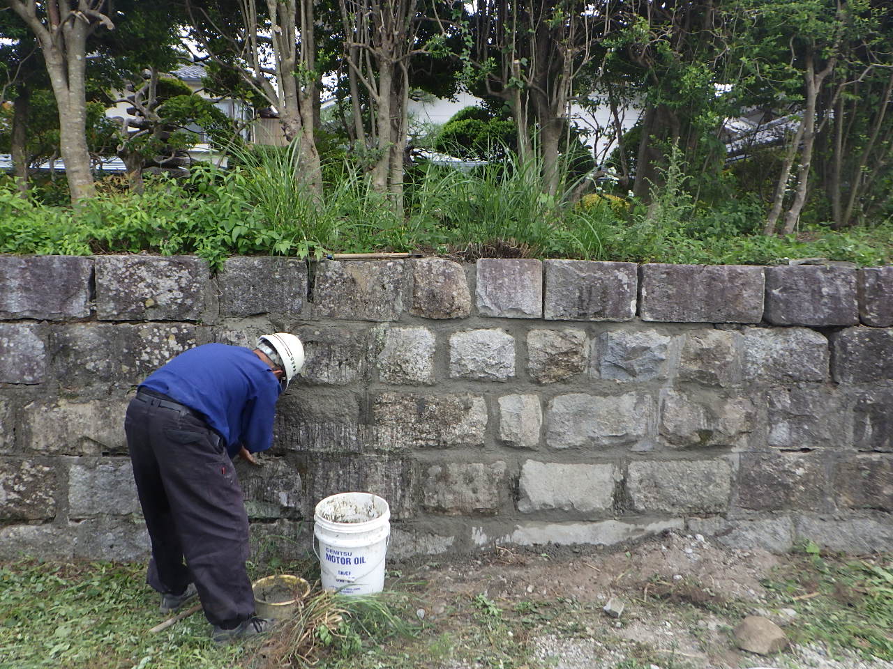 石積修繕(目地補強)